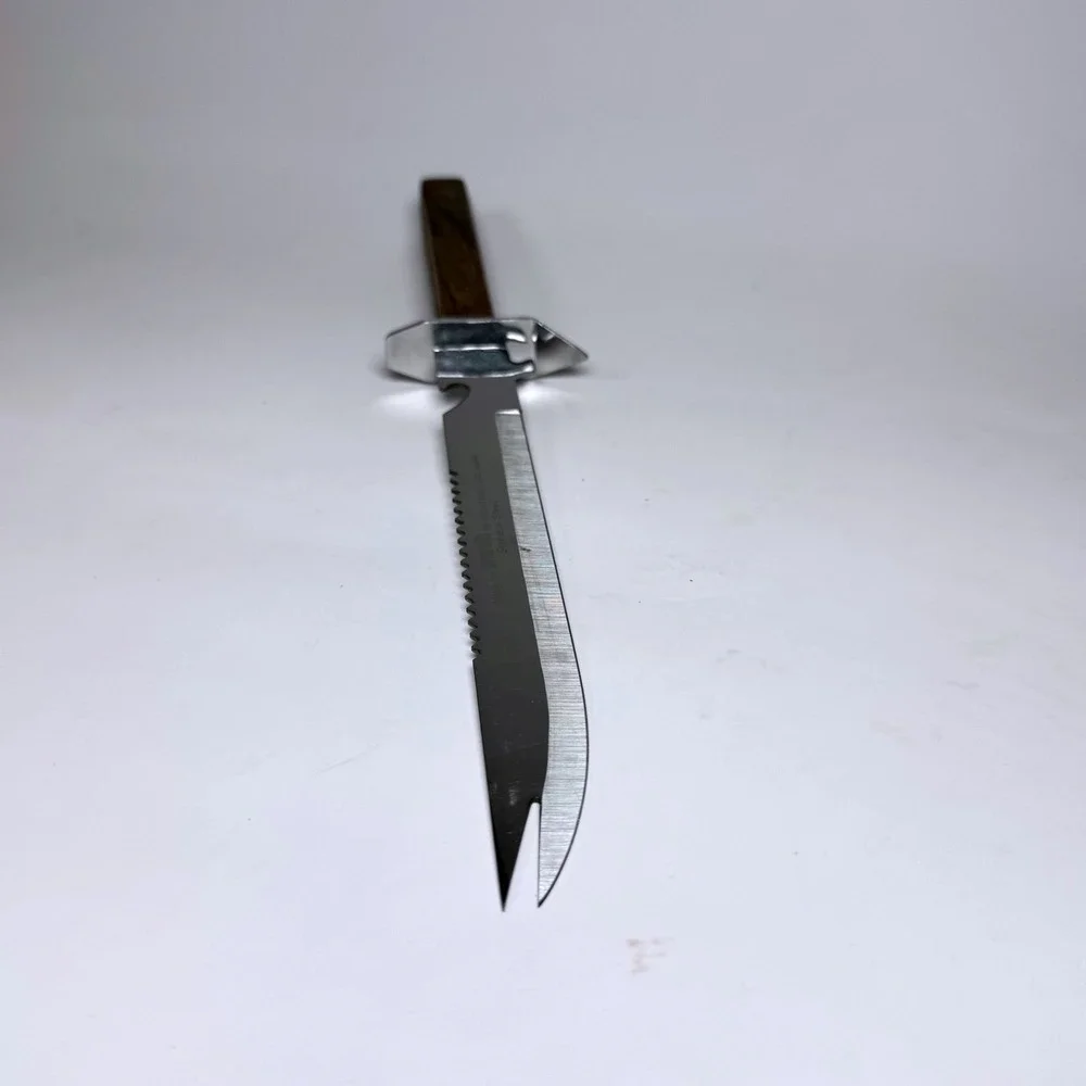 Vintage Haverhill's Mitsuboshi Japan Fishing Camp Knife Stainless Steel Wood
